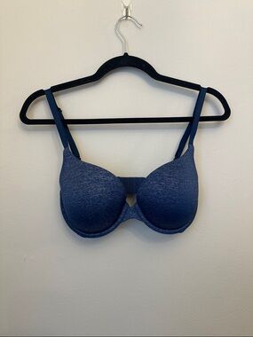 Victoria's Secret Navy‎ Blue Padded Perfect Coverage 32 DD Women Bra